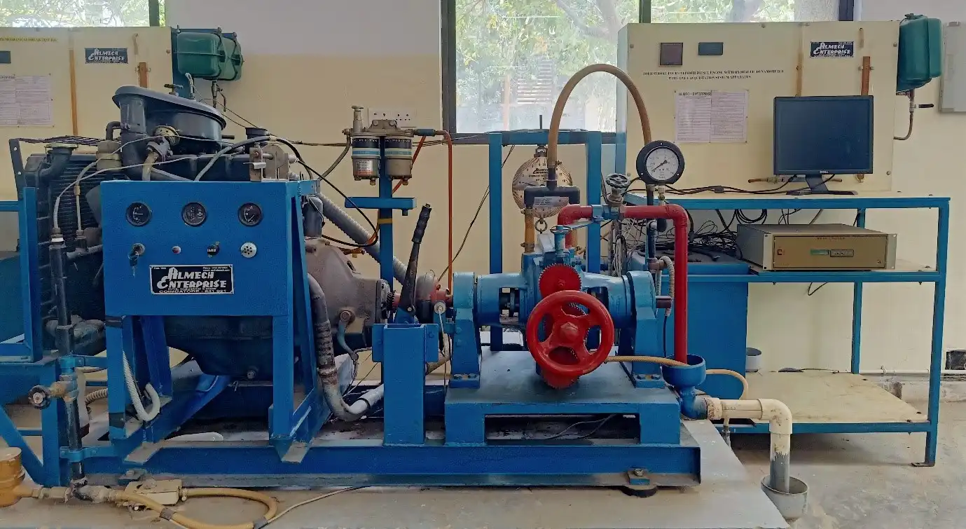 Computerized Four Cylinder Four Stroke Diesel Engine Test Rig with Hydraulic Dynamometer